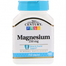 Магний 21st Century Magnesium 250 мг 110 таблеток