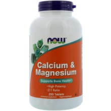 Витамины NOW Calcium Magnesium 250 таблеток